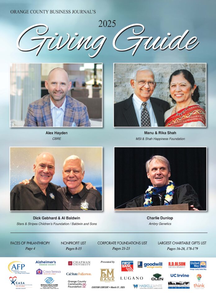 The granting guide 2025 - Orange County Business Journal